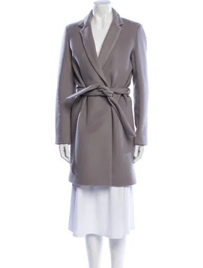 Pre-owned Theperfext Virgin Wool Biker Jacket In Gray