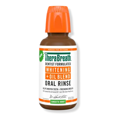 Therabreath Whitening Oil Blend Oral Rinse Smooth Mint