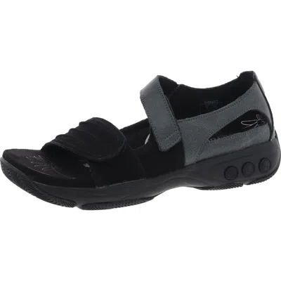 Therafit Lola Womens Adjustable Leather Ankle Strap In Black