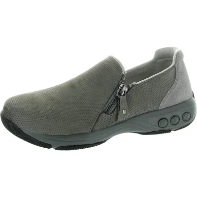 Therafit Margot Womens Zipper Leather Work & Safety Shoes In Grey