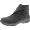 Therafit Nadia Womens Faux Leather Zipper Ankle Boots In Grey