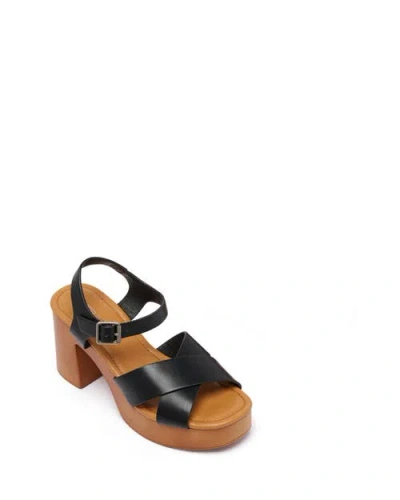 Therapy Australia Brynn Open Round Toe Sandal In Black
