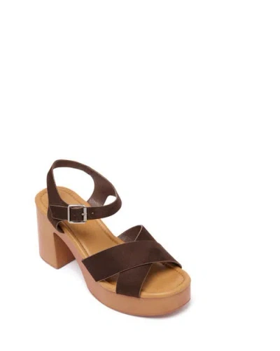 Therapy Australia Brynn Open Round Toe Sandal In Brown