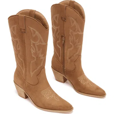 Therapy Australia Clayton Western Boots In Brown