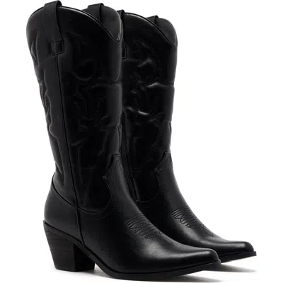 Therapy Australia Clayton Western Boots In Black