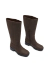 Therapy Australia Fever Square Toe Tall Boot In Brown