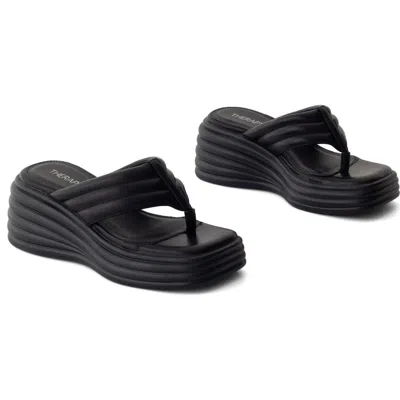 Therapy Australia Flames Square Toe Wide Wedge Sandal