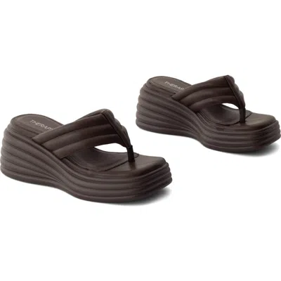 Therapy Australia Flames Square Toe Wide Wedge Sandal