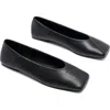 Therapy Australia Gaia Square Toe Flats In Black