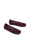 Therapy Australia Genesis Square Toe Woven Flats In Purple