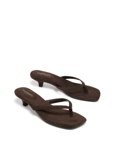 Therapy Australia Heatwave Square Toe Thong Heel