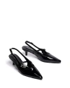 Therapy Australia Irving Slingback Pointed Toe Heel In Animal Print