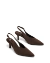 Therapy Australia Jacs Slingback Pointed Toe Pumps In Brown