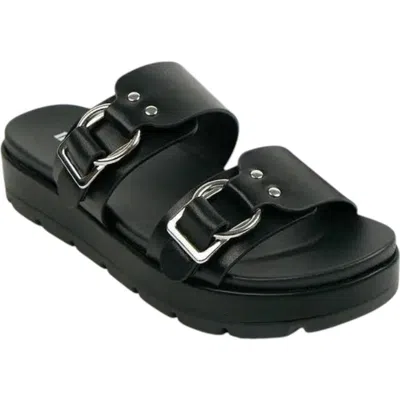 Therapy Australia Litmus Open Round Toe Sandal In Black