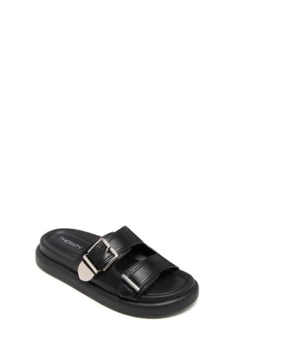 Therapy Australia Paxton Open Round Toe Sandal In Black