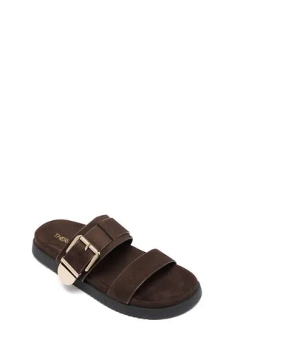 Therapy Australia Remi Open Round Toe Sandal In Brown
