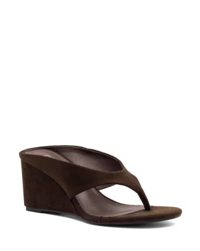 Therapy Australia Sera Round Toe Wedge Thong Heel In Multi