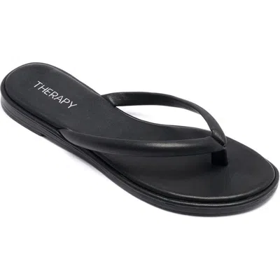 Therapy Australia Theory Open Round Toe Sandal In Black