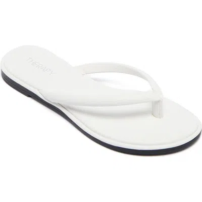 Therapy Australia Theory Open Round Toe Sandal In White