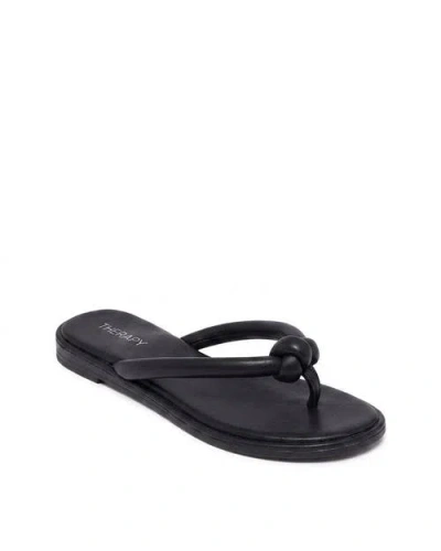 Therapy Australia Tyana Open Round Toe Sandal In Black