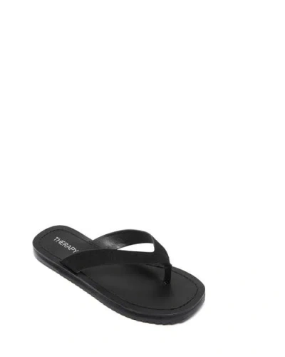 Therapy Australia Undone Open Round Toe Sandal In Black