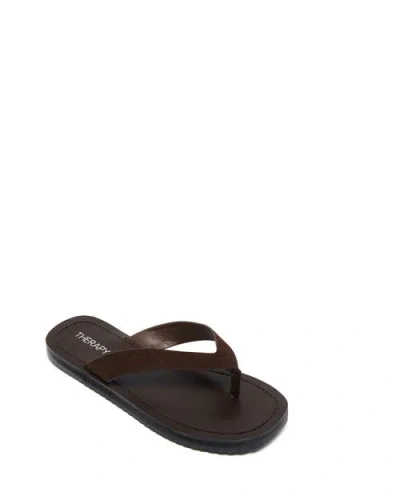 Therapy Australia Undone Open Round Toe Sandal In Brown