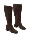 Therapy Australia Wolf Block Heel Tall Boots In Brown