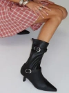 Therapy Kimme Sock Boots In Black