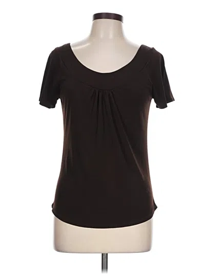 Pre-owned Therapy Short Sleeve Top Black Scoop Neck Tops