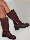Therapy Sultan Boots In Cherry
