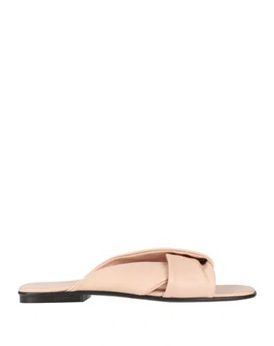 Thera's Woman Sandals Blush Size 7 Leather In Pink