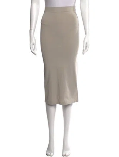 Pre-owned There Was One Midi Length Skirt In Neutral