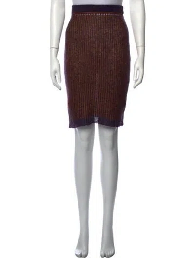 Pre-owned There Was One Patterned Mini Skirt In Multicolor