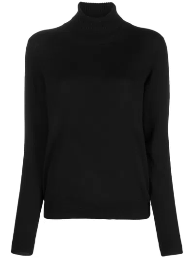 There Was One Roll-neck Cashmere Jumper In Black