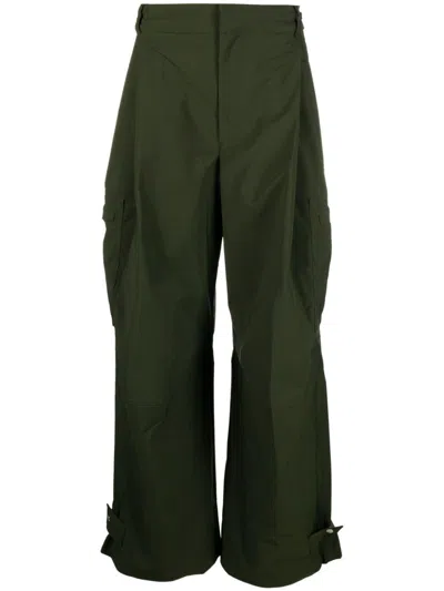 There Was One Wide-leg Cargo Trousers In Green