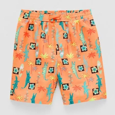 Thereabouts Kids' At The Knee Boys Drawstring Waist Ombre Board Shorts In Multi