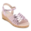 Thereabouts Big Kid Girls Olive Wedge Sandals In Pink