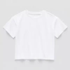 Thereabouts Boxy Little & Big Kid Girls Crew Neck Short Sleeve T-shirt In White