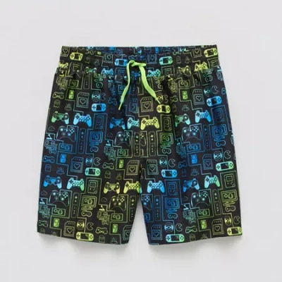 Thereabouts Kids' Boys Above The Knee Swim Trunks In Blue