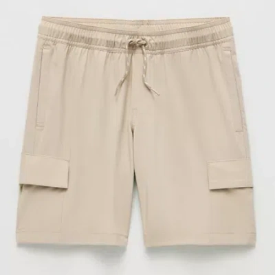 Thereabouts Cargo Little & Big Kid Boys Moisture Wicking Adaptive Easy-on + Easy-off Seated Wear Hybrid Short In Brown