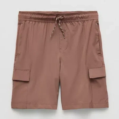 Thereabouts Cargo Little & Big Kid Boys Moisture Wicking Hybrid Short In Brown