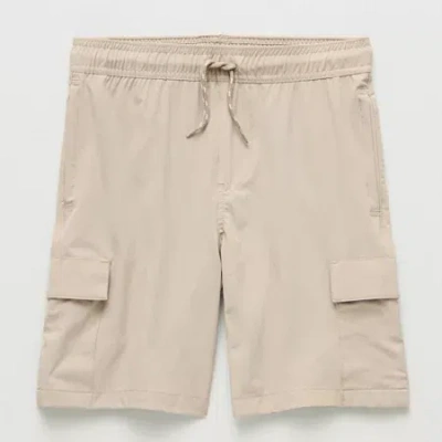 Thereabouts Cargo Little & Big Kid Boys Moisture Wicking Hybrid Short In Brown