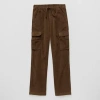 Thereabouts Corduroy Pull-on Little & Big Kid Boys Adjustable Waist Straight Cargo Pant In Brown
