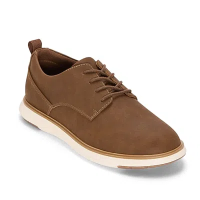 Thereabouts Dawson Little & Big Kid Boys Round Closed Toe Oxford Shoes In Brown