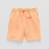 Thereabouts Fleece Pull-on Little & Big Kid Boys Adjustable Waist Jogger Short In Orange