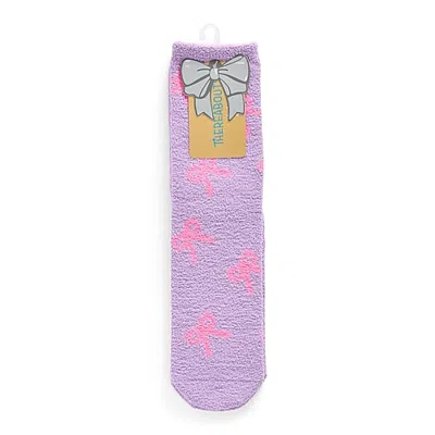 Thereabouts Girls 1 Pair Crew Socks In Purple