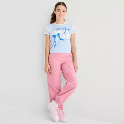 Thereabouts Kids' Girls Cuffed Cargo Pant In Pink