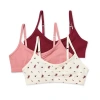 Thereabouts Girls Medium Support 3-pc. Bralette 340033 In Red