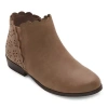 Thereabouts Girls Pima Flat Heel Booties In Brown