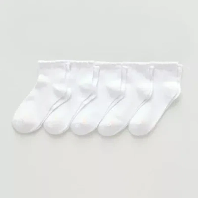 Thereabouts Kids' Girls Quarter Ankle Socks In White